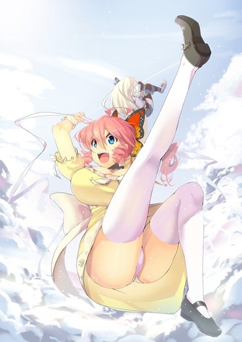 ニーソ・ニーハイを履いた女の子の二次エロ画像⑥　100枚 10