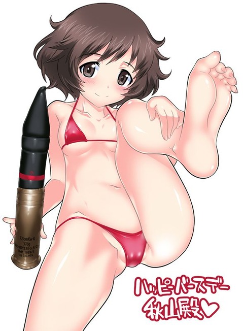 【ガルパン】秋山優花里の二次エロ画像　100枚【ガールズ＆パンツァー】 54