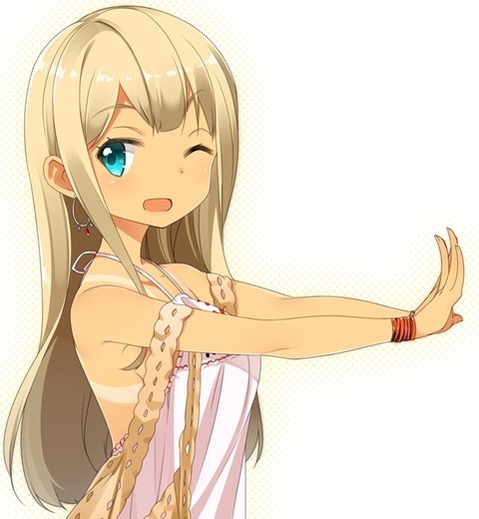 日焼け跡が色っぽい女の子の二次エロ画像③　100枚 88