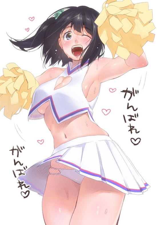 【二次エロ】可愛いチアガールの女の子に応援されて元気がでる画像がみたい！ 6