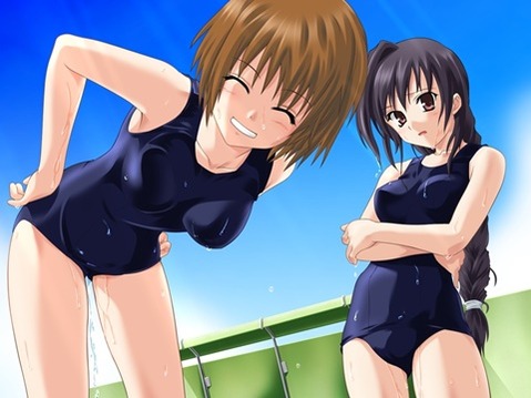 スク水(スクール水着)を着てる可愛い女の子の二次エロ画像④　100枚 22