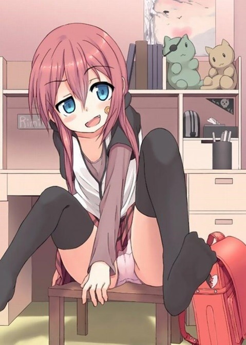 ニーソ・ニーハイを履いた女の子の二次エロ画像②　100枚 19