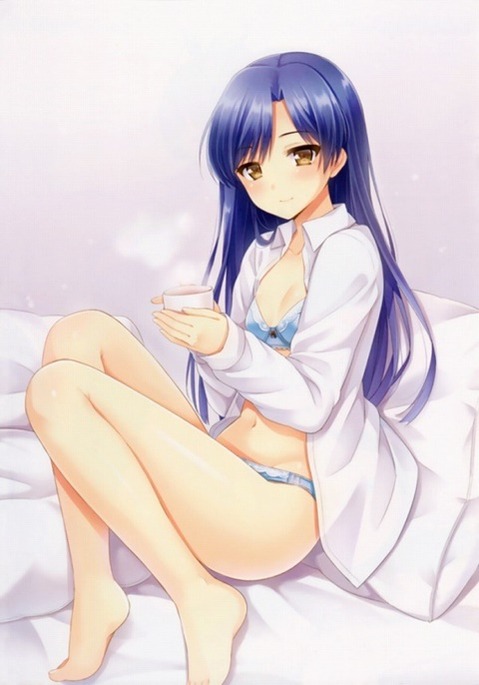 裸にシャツを羽織った女の子の二次エロ画像③　25枚 9