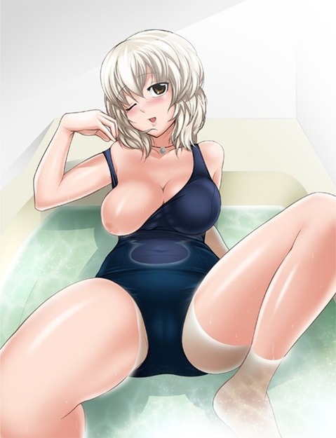スク水(スクール水着)を着てる可愛い女の子の二次エロ画像③　100枚 61
