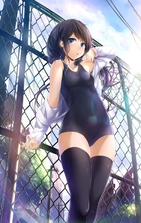 スク水(スクール水着)を着てる可愛い女の子の二次エロ画像④　100枚 45