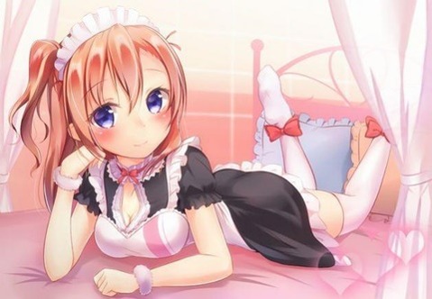 ニーソ・ニーハイを履いた女の子の二次エロ画像③　100枚 13