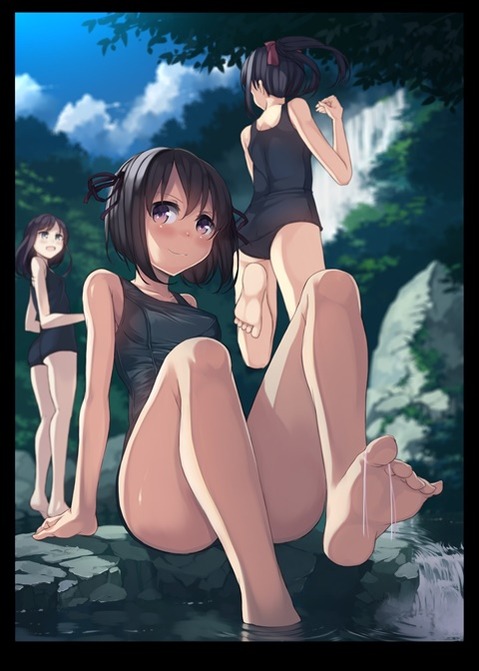 スク水(スクール水着)を着てる可愛い女の子の二次エロ画像③　100枚 62