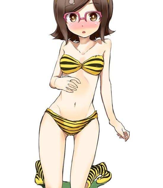 【二次エロ】虎柄のビキニを着ている可愛い女の子たちのエロ画像がみたい！① 19
