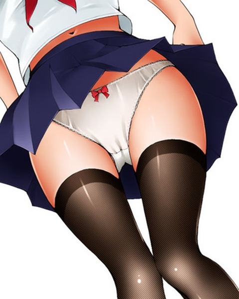 ニーソ・ニーハイを履いた女の子の二次エロ画像②　100枚 99