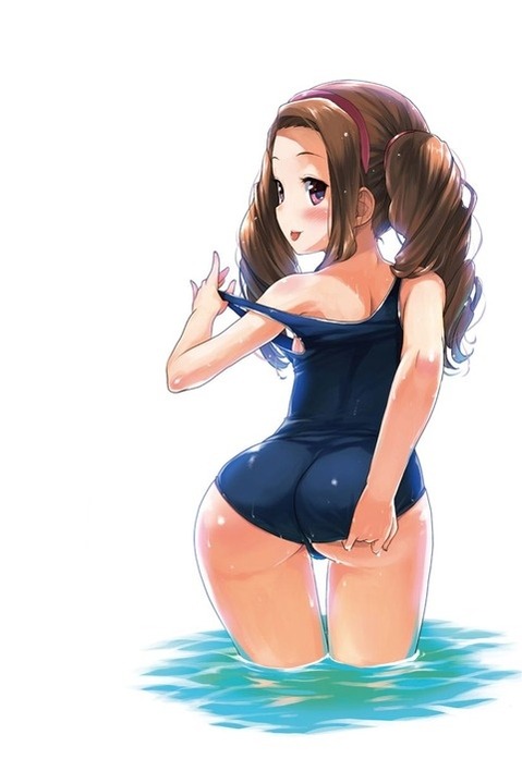 スク水(スクール水着)を着てる可愛い女の子の二次エロ画像⑤　100枚 65