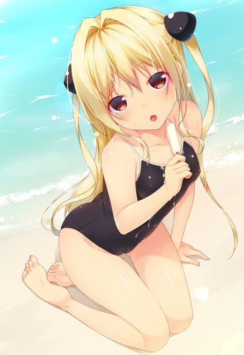 スク水(スクール水着)を着てる可愛い女の子の二次エロ画像⑤　100枚 44