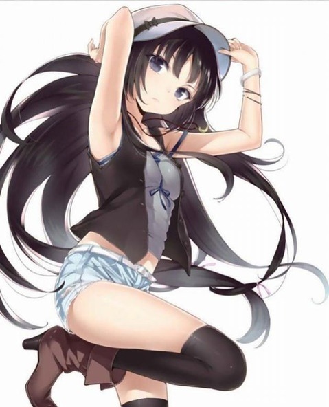 ニーソ・ニーハイを履いた女の子の二次エロ画像②　100枚 21