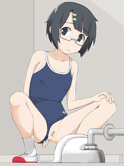 スク水(スクール水着)を着てる可愛い女の子の二次エロ画像④　100枚 64
