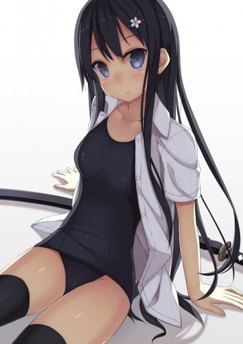スク水(スクール水着)を着てる可愛い女の子の二次エロ画像④　100枚 55
