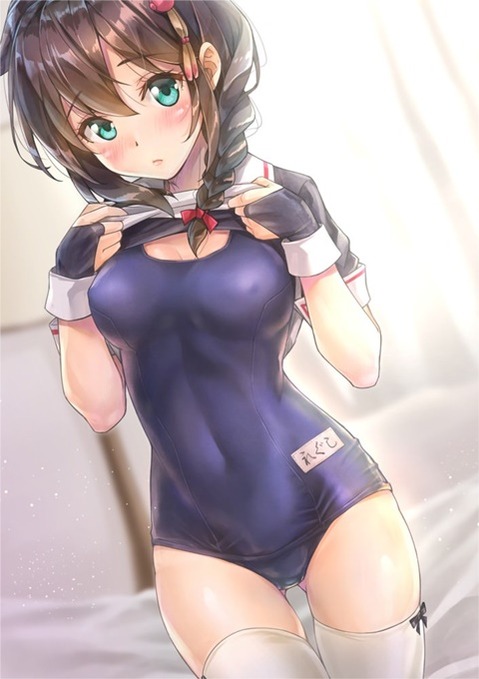 スク水(スクール水着)を着てる可愛い女の子の二次エロ画像②　100枚 24