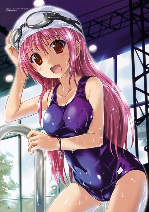 スク水(スクール水着)を着てる可愛い女の子の二次エロ画像③　100枚 98