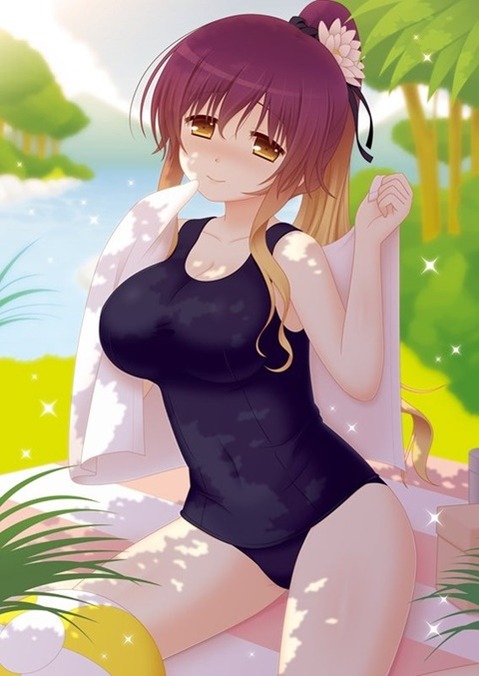 スク水(スクール水着)を着てる可愛い女の子の二次エロ画像④　100枚 48