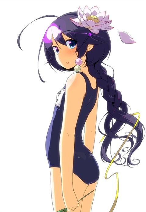 スク水(スクール水着)を着てる可愛い女の子の二次エロ画像④　100枚 96