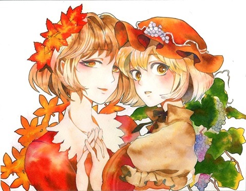 【東方】秋穣子・秋静葉の二次エロ画像③　100枚【東方Project】 56