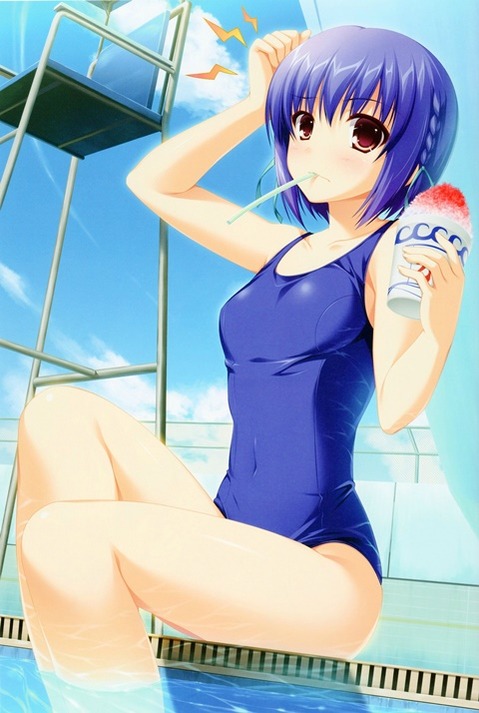 スク水(スクール水着)を着てる可愛い女の子の二次エロ画像⑥　100枚 68