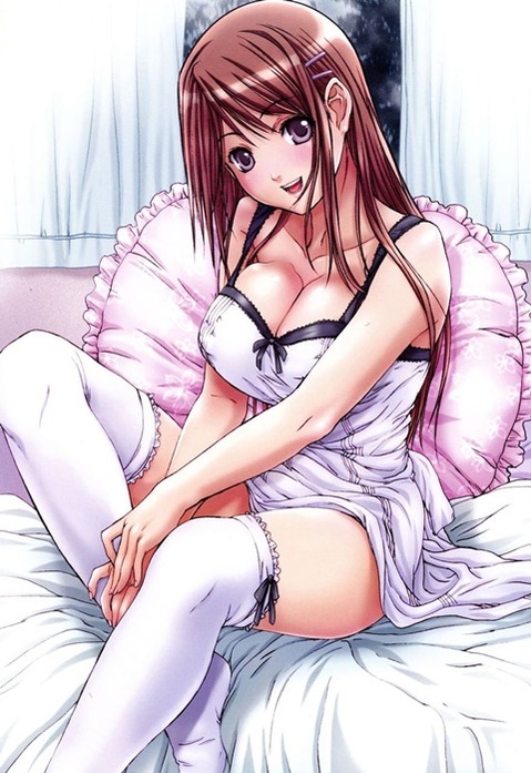 ニーソ・ニーハイを履いた女の子の二次エロ画像⑦　100枚 65