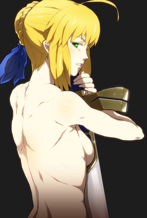 【Fate】セイバーの二次エロ画③　100枚 46