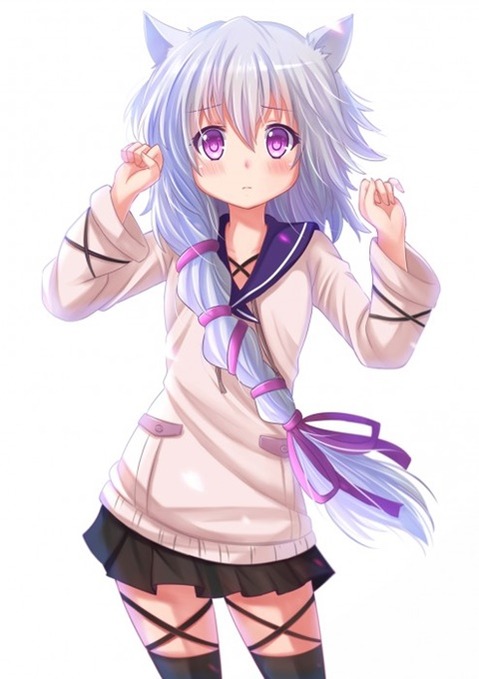 猫耳が可愛い女の子の二次エロ画像⑤　100枚 47