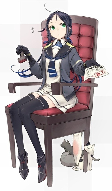 ニーソ・ニーハイを履いた女の子の二次エロ画像⑦　100枚 60
