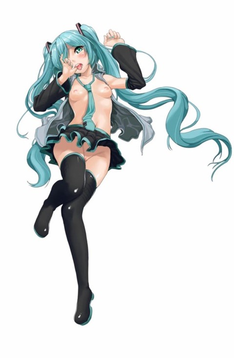 ニーソ・ニーハイを履いた女の子の二次エロ画像③　100枚 78