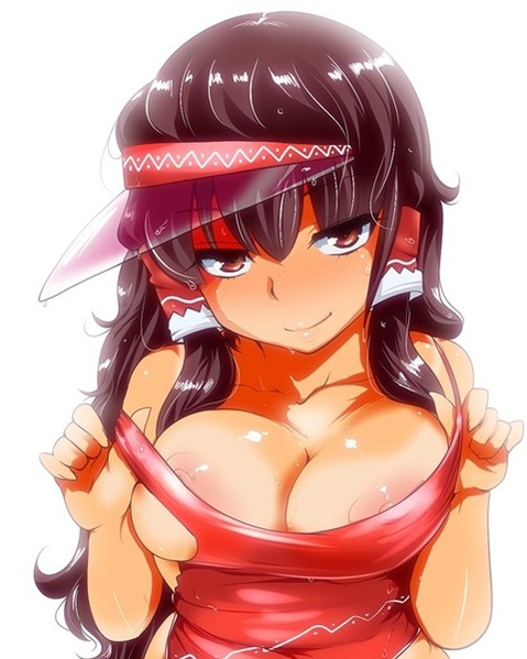 日焼け跡が色っぽい女の子の二次エロ画像③　100枚 39