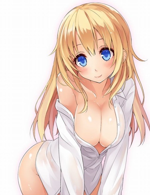 裸にシャツを羽織った女の子の二次エロ画像⑨　25枚 24