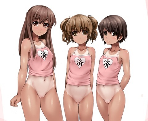 日焼け跡が色っぽい女の子の二次エロ画像②　100枚 53