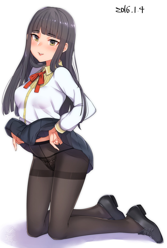 【二次エロ】制服着ている二次キャラのミニスカやパンチラ画像がみたい！ 6