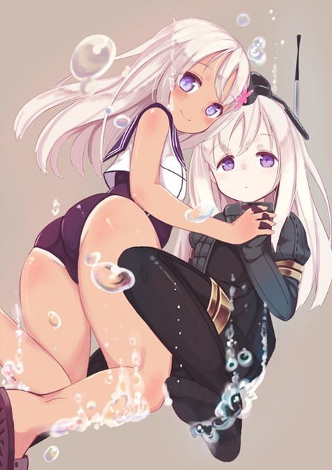 日焼け跡が色っぽい女の子の二次エロ画像③　100枚 43