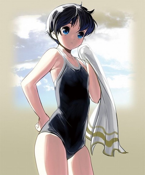 スク水(スクール水着)を着てる可愛い女の子の二次エロ画像①　100枚 32