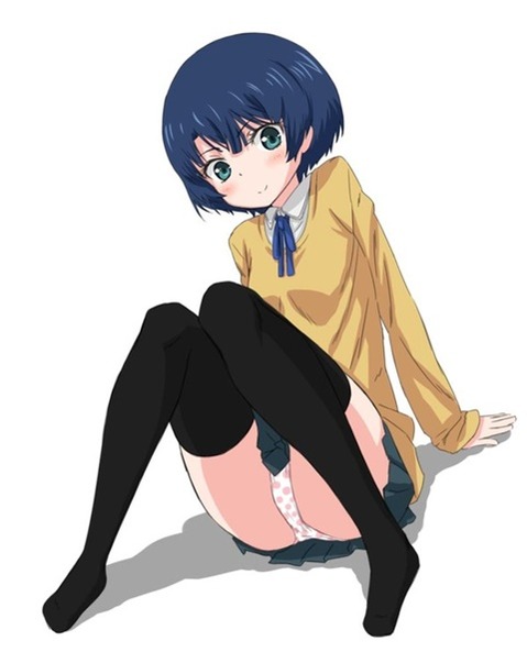 ニーソ・ニーハイを履いた女の子の二次エロ画像②　100枚 52