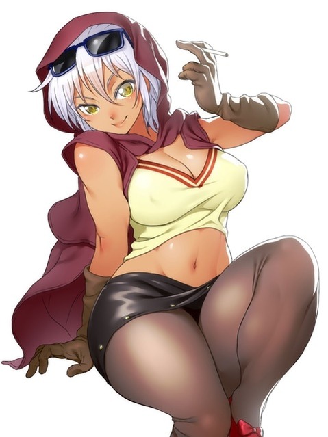 褐色肌がセクシーな女の子の二次エロ画像①　100枚 50