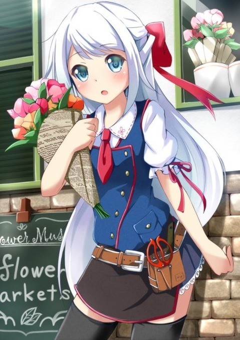 ニーソ・ニーハイを履いた女の子の二次エロ画像⑤　100枚 45
