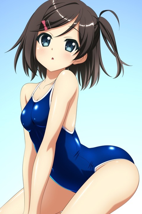 スク水(スクール水着)を着てる可愛い女の子の二次エロ画像②　100枚 15