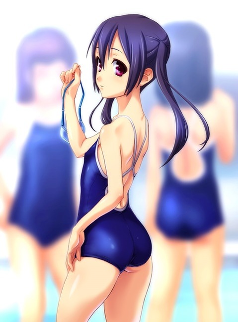 スク水(スクール水着)を着てる可愛い女の子の二次エロ画像⑤　100枚 26