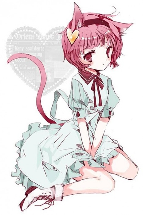 猫耳が可愛い女の子の二次エロ画像①　100枚 46