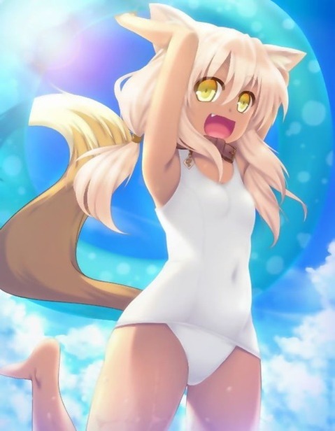 スク水(スクール水着)を着てる可愛い女の子の二次エロ画像③　100枚 31