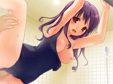 スク水(スクール水着)を着てる可愛い女の子の二次エロ画像①　100枚 45