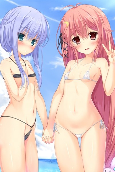 【二次エロ】萌えキャラたちのエロい衣装やちっぱいヌード画像がみたい！ 17