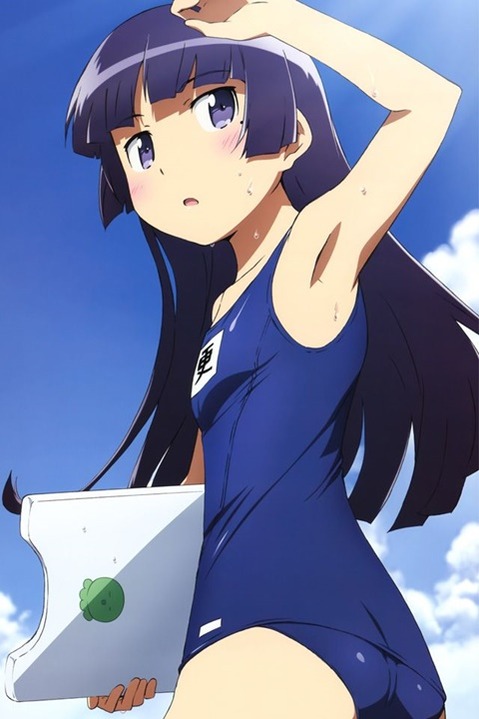スク水(スクール水着)を着てる可愛い女の子の二次エロ画像①　100枚 80