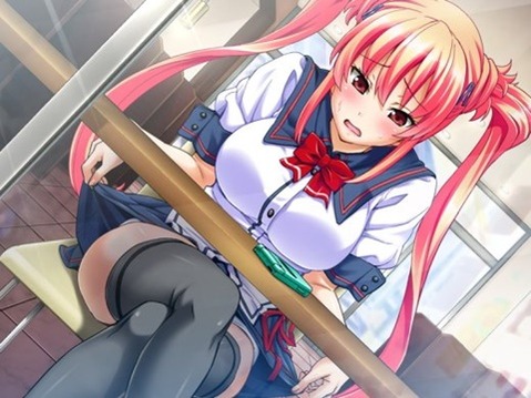 ニーソ・ニーハイを履いた女の子の二次エロ画像⑤　100枚 43