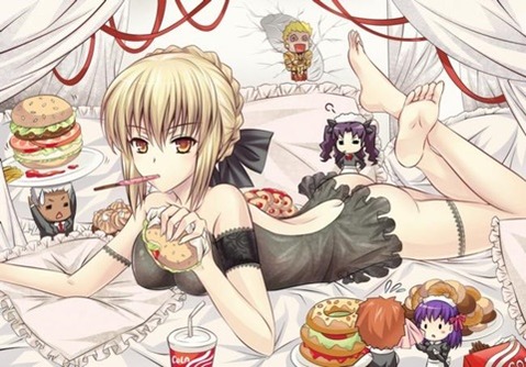 【Fate】セイバーの二次エロ画②　100枚 65