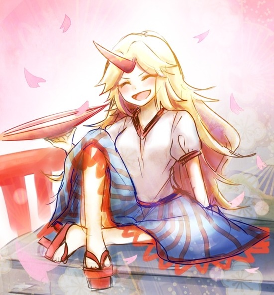 【二次エロ】【東方Project】角が生えた二次キャラ、星熊勇儀姐さんの爆乳オッパイにハマりそうな画像がみたい！② 12