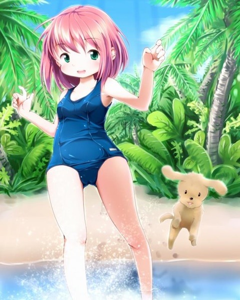 スク水(スクール水着)を着てる可愛い女の子の二次エロ画像②　100枚 74