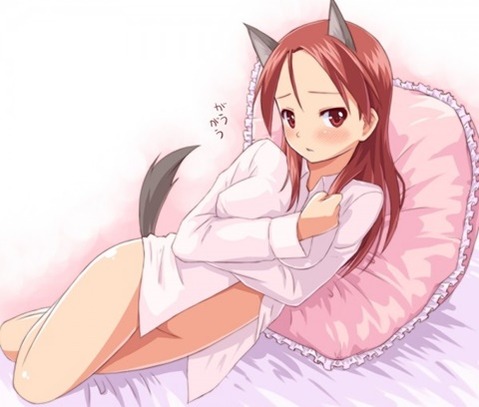 裸にシャツを羽織った女の子の二次エロ画像⑭　25枚 1